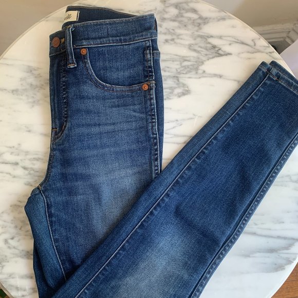 Madewell 10" High-Rise Skinny Jeans in Danny Wash: size 26 - Picture 4 of 5